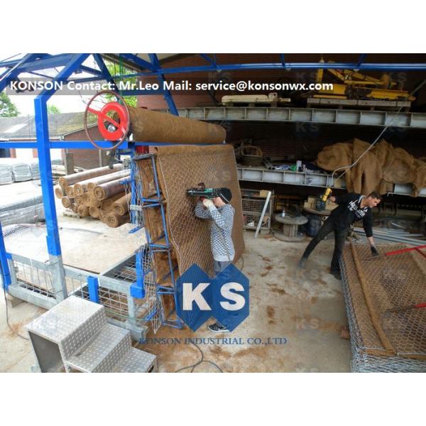 Custom Hexagonal Wire Mesh Gabion Box Machine With Max Wire Dia 3200mm
