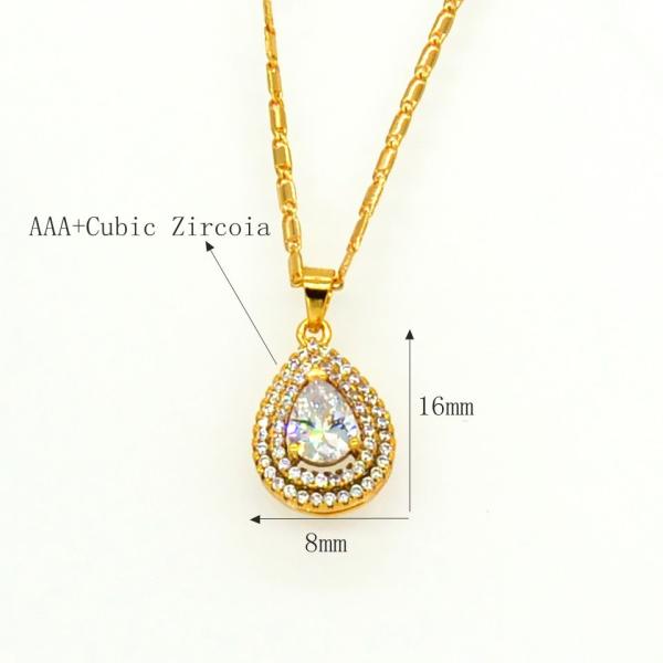 High quality Vintage pendants Women/Men zircon jewelry Gift 18K Gold Plated