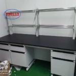 Custom Lab Equipments Applied Range White Chemistry Lab Benches with Storage