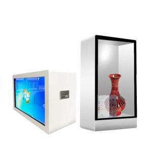 Buy cheap 55 Inch Stand Transparent LCD Showcase Touch Screen LCD Display Cabinet 1920x1080 product