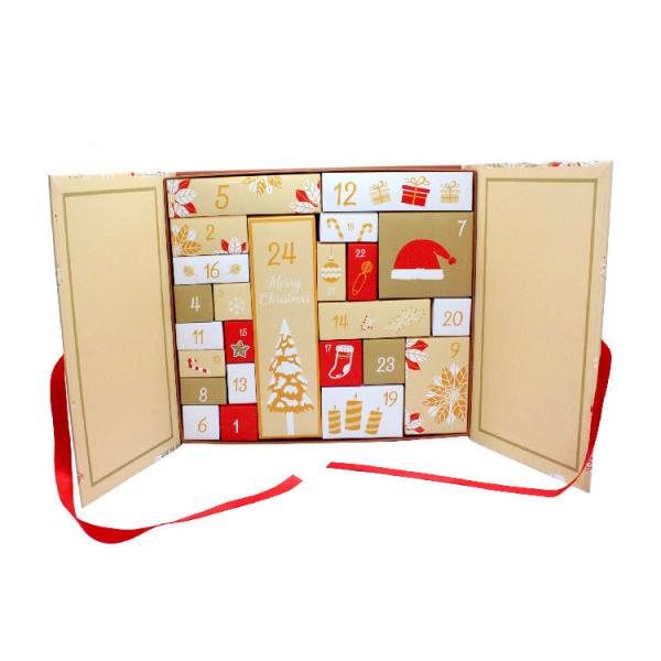 Simple Cardboard Packaging Box Christmas Gift Advent Calendar Surprise Empty Box