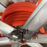 Single Wall Corrugated Hose Making Machine With PLC Control System And AC Motor