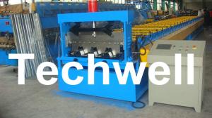 Buy cheap PLC Controlling System 0.8 - 1.2 mm 4KW Floor Deck Roll Forming Machine product