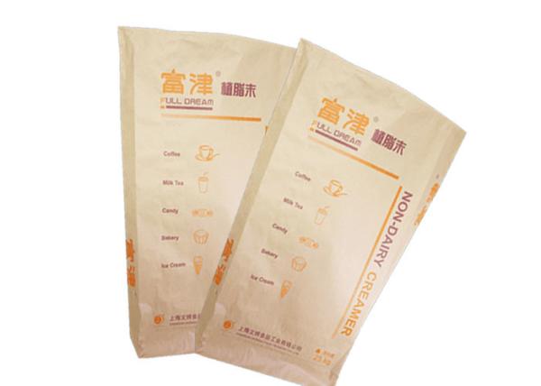 Quality Moisture Proof  Multi Wall Paper Sacks GMP Standard Recyclable With Side Gusset for sale