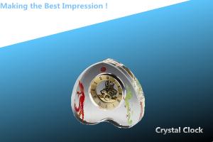 s crystal clock/glass s clock/heart-shaped clock/crystal clock/clock