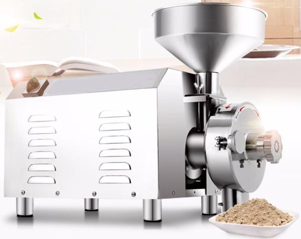 Quality 3kw Grain Flour Mill , 60kg/h 220V Commercial Wheat Grinding Machine for sale