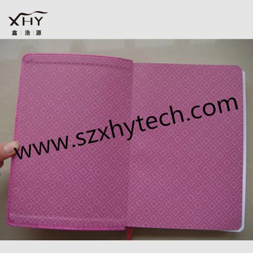 Quality Best PU leather embossed Logo hardcover notebook for sale