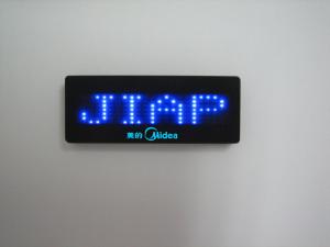 Buy cheap Blue light led name badge, Mini Scrolling led message badge product