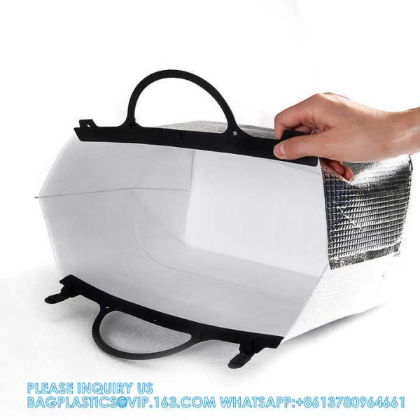 Wholesale Disposable Food Delivery Aluminum Foil Cooler Thermal Insulation Bag Pack Cooler Insulated Foil Bag