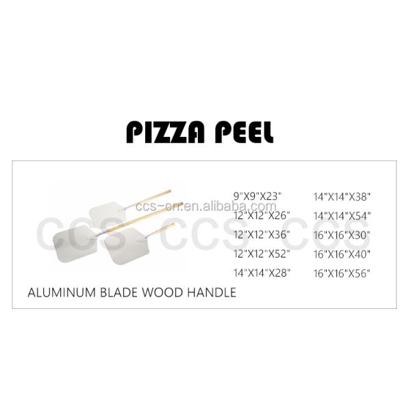 12''*14''*36'' Rectangle Wood Handle Metal Pizza Peel Aluminum Pizza Shovel 91cm