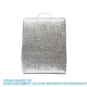 Wholesale Disposable Food Delivery Aluminum Foil Cooler Thermal Insulation Bag