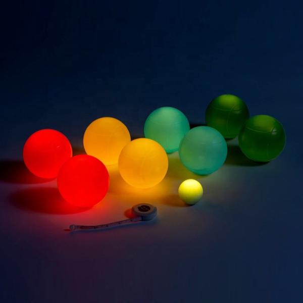 Quality 2022 new PP luminous night and day use bocce ball set for camping for sale