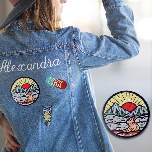 Quality Heat Transfer Loop Hook 2.87in Custom Made Patches For Jackets for sale