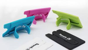 China Silicone cell phone stand,cell phone card holder,silicone card holder on sale
