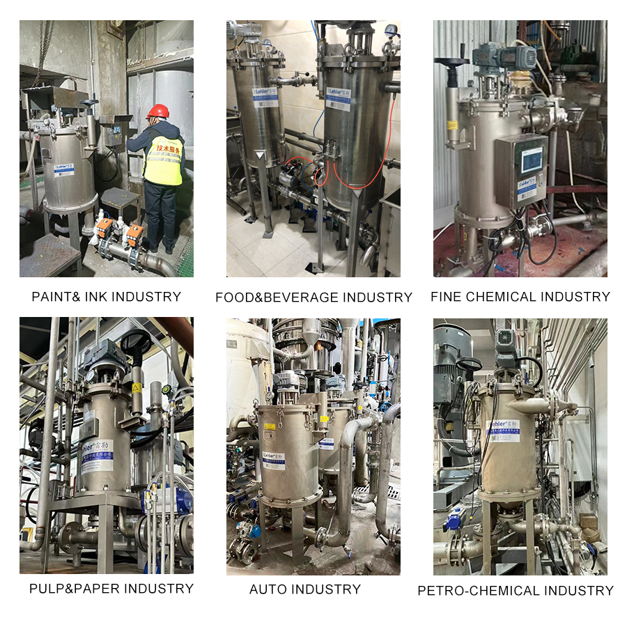 Paper Mill Sizing Automatic Self Cleaning Filters With Flanged Inlet / Outlet Connection