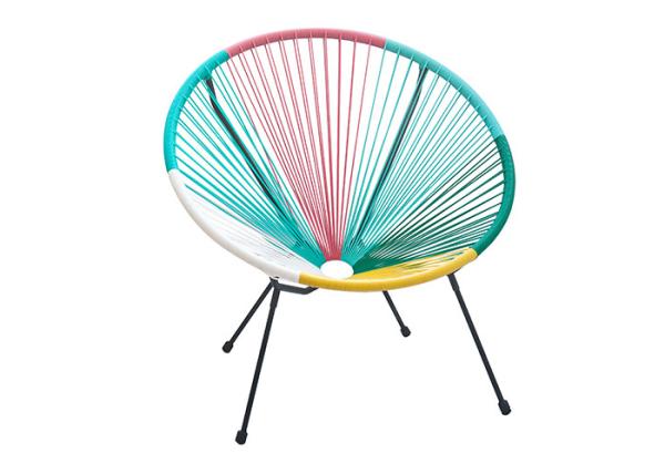 Quality High Density Weaving Garden Rattan Chair , Stackable Rattan Patio Chairs for sale