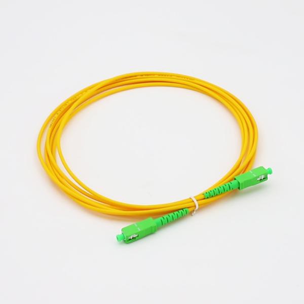Quality SM MM 3.0mm PVC G652D With Sc/Apc Connector Fiber Optic Patch Cord for sale
