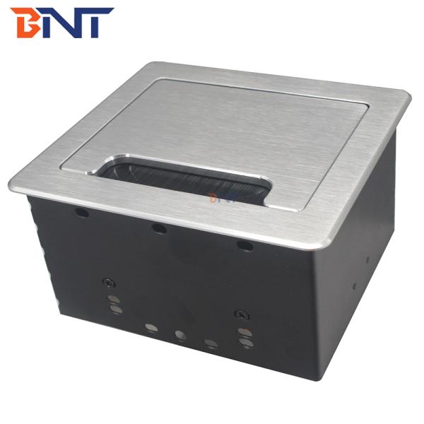 High Quality Office Table Mounted Socket Hidden Socket With Brush Cover