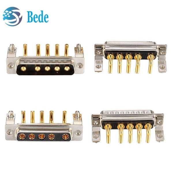 Quality 5W5 Male And Female High Current D-Sub Right Angle Connectors for PCB for sale