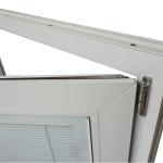 Custom Design UPVC PVC Windows With 70mm Window Frame Width