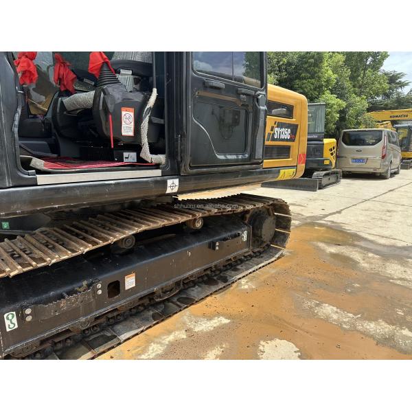 Yellow 13 Ton Chinese Used Excavator Sany 135 0.7m3 Bucket Capacity