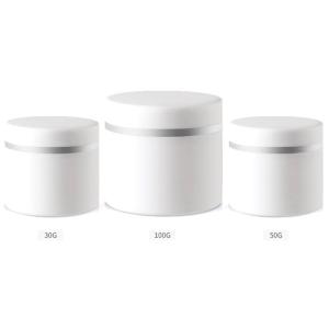 Cosmetic White Cream Jar , High Sealing Performance Empty Face Cream Jars