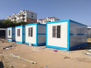 Heat Insulated Modular Shipping Container Homes Customized Design 30 Years Life Span