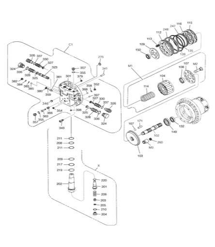 K9004447 Retainer Plate Excavator Travel Motor For DOOSAN DX160LC DX180LC DX210 DX220AF