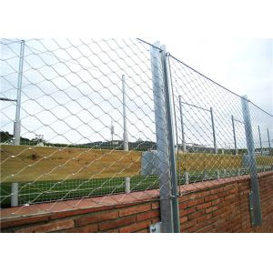 Buy cheap Aisi Ss316 Ferrule Rope Mesh Diamond Woven Wire 80x80mm product