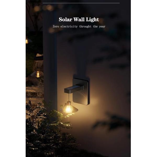 3000K Solar Wall Light IP54 Outdoor Garden Solar Light Energy Efficient