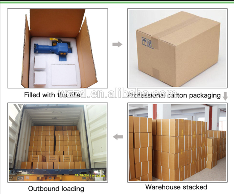 PET Strapping Handheld Battery Powered Strapping Tool Electric Strapping Tools For Packing Belts