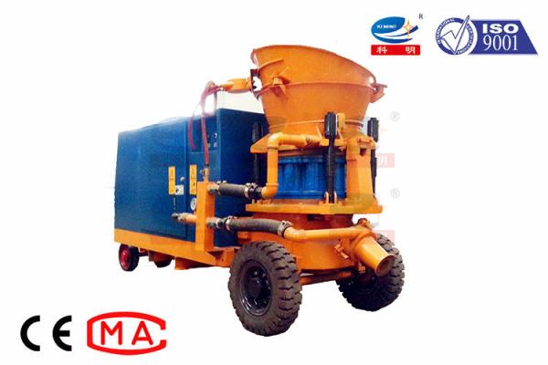 Quality KPZ-5D Diesel Driven Dry Mix Shotcrete Machine Portable Slop Protection for sale