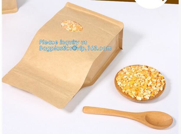 Custom Printing Recycled Brown Kraft Paper Bags,Custom Printed Factory Glassine Paper Bread Small Brown Bag, bagease
