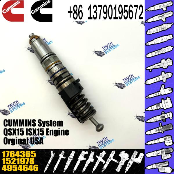 1764365 Genuine Diesel QSX15 Engine Common Rail Fuel Injector 1521978 570016 4954646 4076963 For Scania