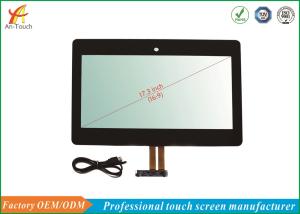 China 17.3 Inch Kiosk Lcd Touch Screen , Interactive Touch Panel GG Structure on sale