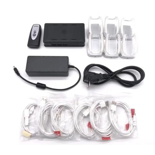 Retail Stores Anti Theft Display Stand 6 In 1 Multiports Cell Phones Alarm