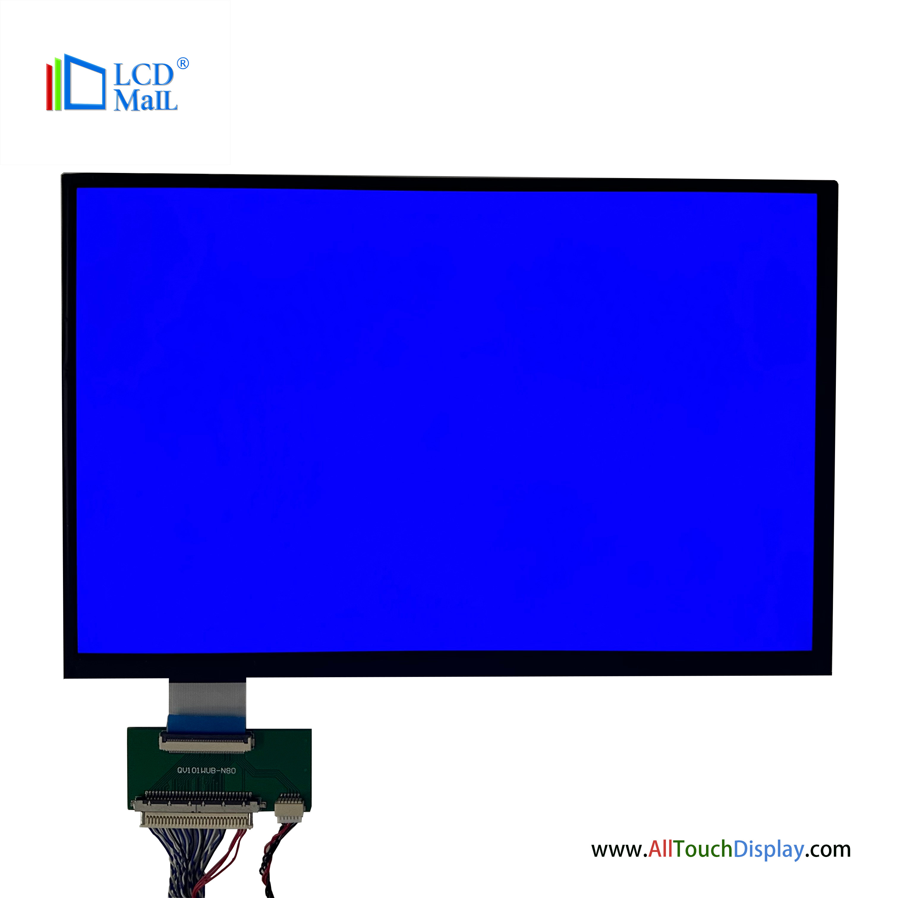 LCD Mall 1920*1200 IPS 10.1'' TFT LCD Display Module 700nits Brightness Panel Customized