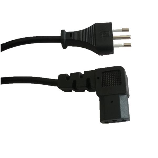 Quality Italian power supply cord with angled C13 for sale