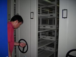 Mechanical Lockable Metal Mobile Filing Cabinet to Storage Books