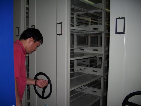 Quality Mechanical Lockable Metal Mobile Filing Cabinet to Storage Books for sale