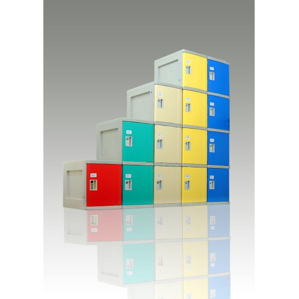 Colorful Employee Storage Lockers 4 Tier smart ABS Lockers for school or gym