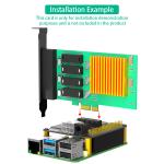 New Version PCI-E Express PCI-e 1x Adapter With External 12V Power For Raspberry