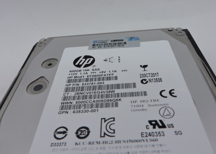 AP872A HP Hard Disk 583718-001 600GB M6612 SAS EVA 6GB Long Service Life