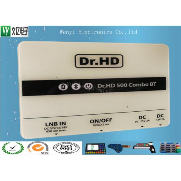 12mm Non Tactile Embossing Membrane Switch 7 Pin 2.54 mm Pitch Female Connector