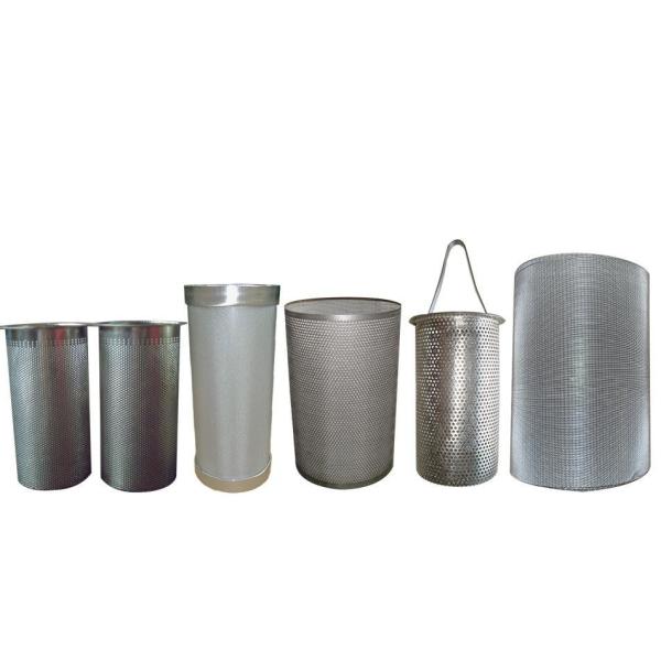 Perforated Stainless Steel Tubing , Ss Mesh Filter Tube 9"X 1" 8.5"X 1"