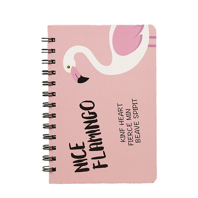 Cartoon Diary Journal Notebook , 8cmx10.5cm Spiral Bound Plain Notebook
