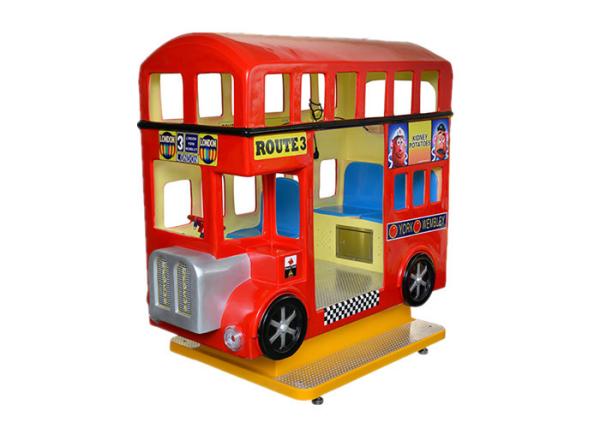 Quality Vintage Bus Children'S Amusement Park Rides Fiberglass Material Led Lighting for sale