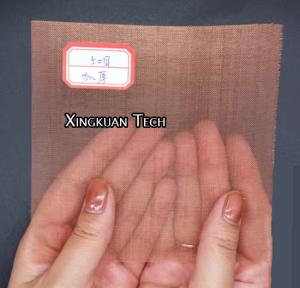 Buy cheap 50 Mesh Plain Weave Copper Wire Mesh 99.9% Copper Red Color product