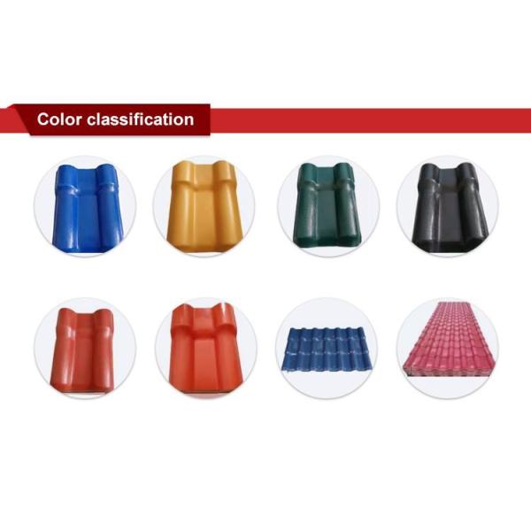 PVC Teja Espanola Plastic Roof Panel 1050mm Width ASA Coating PVC Synthetic Resin Roof Tile