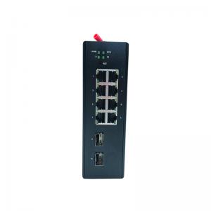 Buy cheap 10 Port Industrial Gigabit Ethernet Switch Nor Managed With 2 SFP product